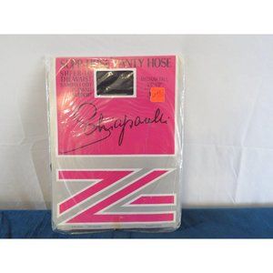 VTG Support Panty Hose Navy Sandal foot Med Tall